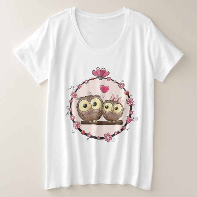 Camiseta Corujas (Frente do Design)