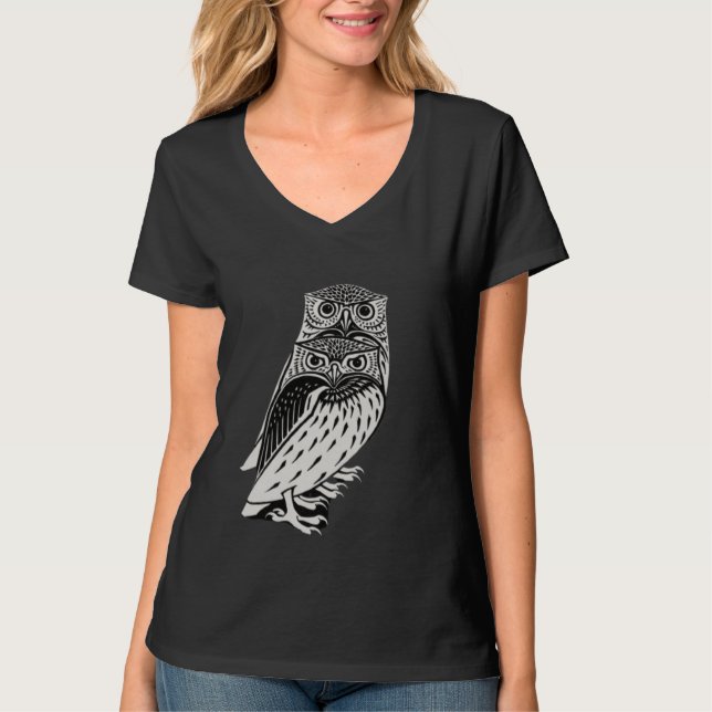 Camiseta Corujas bonitas (Frente)