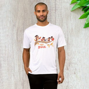 Camiseta Corujas bonitas de volta à graduação escolar