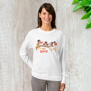 Camiseta Corujas bonitas de volta à graduação escolar