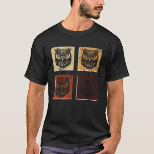 Camiseta Corujas Cutas Animais Florestais Da Floresta Natur