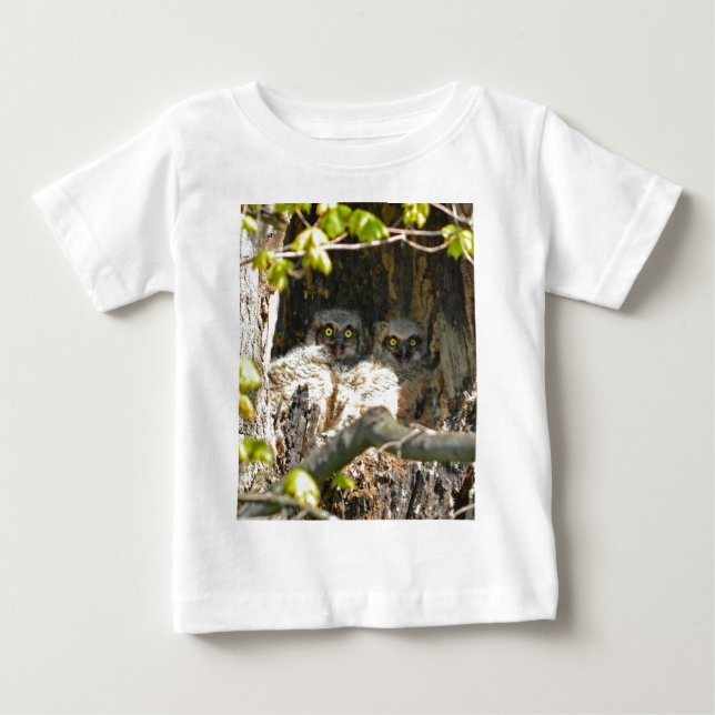 Camiseta Corujas do bebê (Frente)
