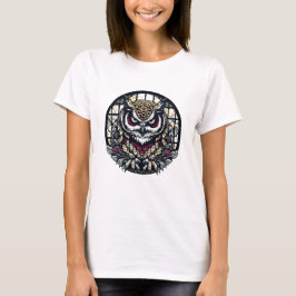 Camiseta Corujas em Windows redondo