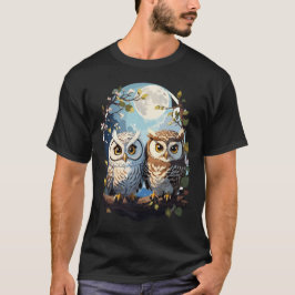 Camiseta Corujas na Lua