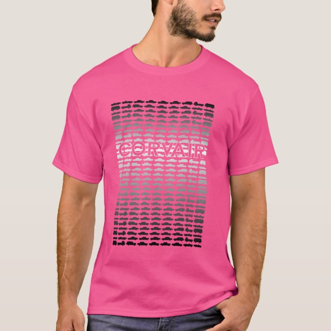 Camiseta Corvair Todos os Modelos Gradiente Sólido (Frente)