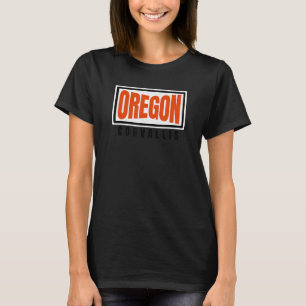 Camiseta Corvallis OrangeBlack Retro Strike Corvallis OR H