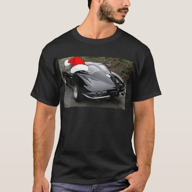 Camiseta Corvette Black Split Window/Christmas (Frente)