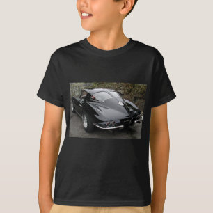 Camiseta Corvette Clássico da Janela Dividida Preta