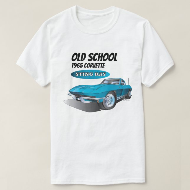 Camiseta Corvette stingray antigo de 1965 (Frente do Design)