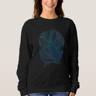 Camiseta Corvo Animal Preto Assustador Pássaro Preto Gótico