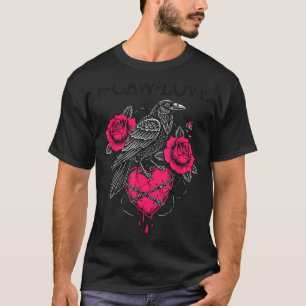 Camiseta Corvo Anti Dia dos Namorados Dark Gótico Quebrado