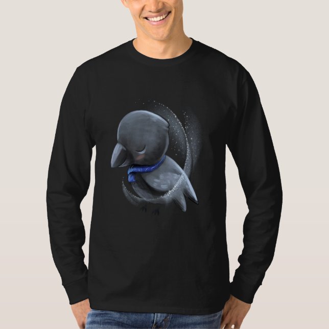 Camiseta Corvo de Bebê Galinha Sonolento (Frente)