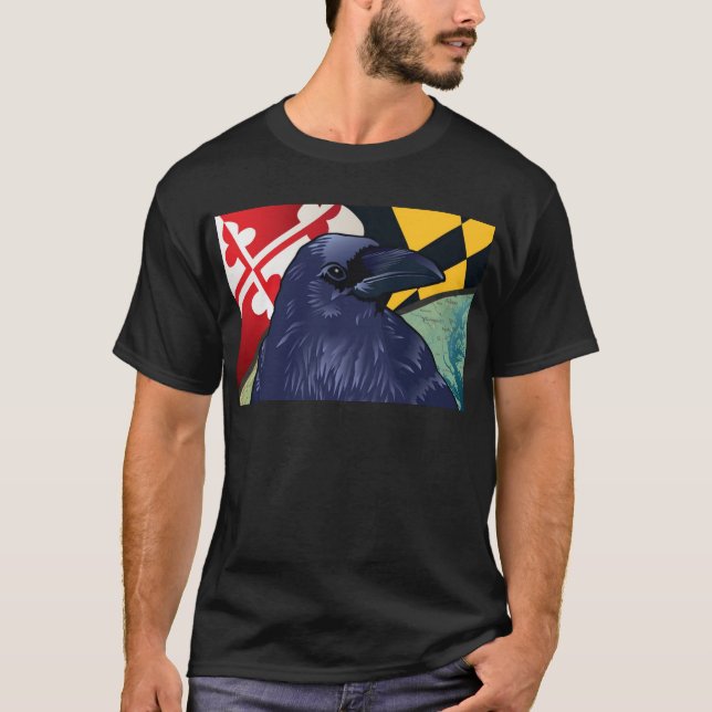 Camiseta Corvo do cidadão, Maryland nunca mais (Frente)