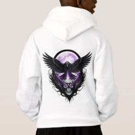 Camiseta Corvo e Caveira sob a Lua Assombrada