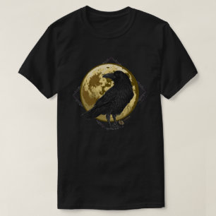 Camiseta Corvo e o design 1 da lua