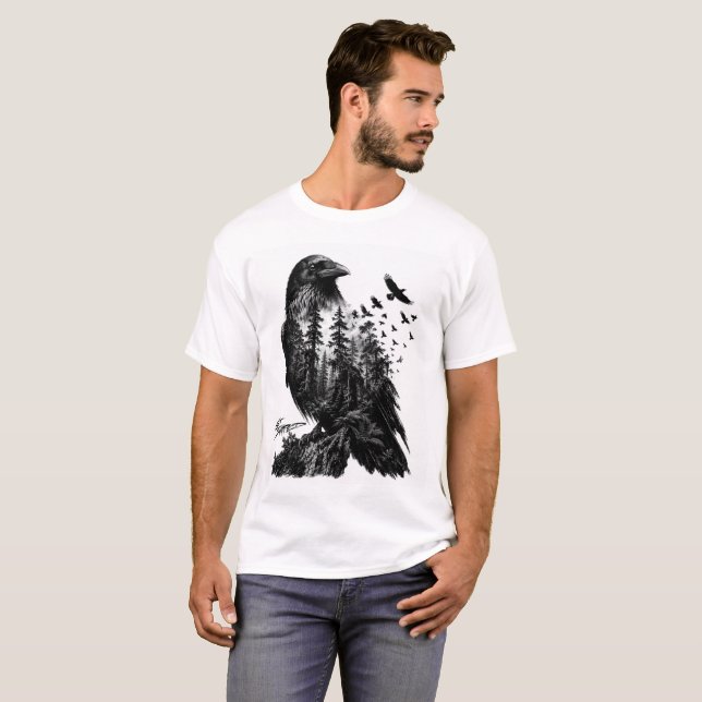 Camiseta Corvo Encharcado (Frente Completa)