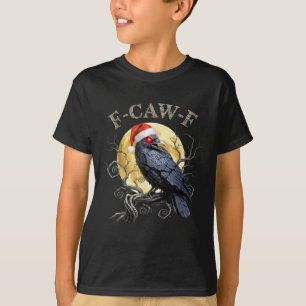 Camiseta Corvo F-CAW-F Pássaro Preto, Papai Noel de Natal G