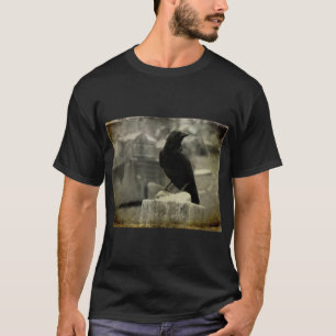 Camiseta Corvo Gótico Escuro