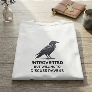 Camiseta Corvo Gótico Místico de Ônix