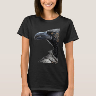 Camiseta Corvo Guerreiro Nórdico Viking Estilo de Vikings