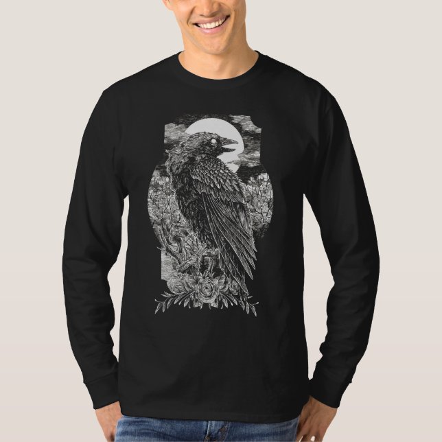 Camiseta Corvo Místico Sombrio (Frente)