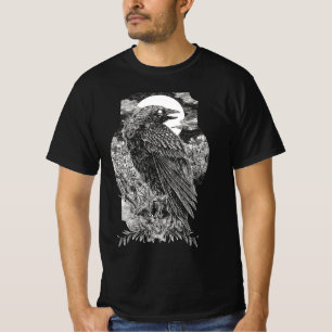 Camiseta Corvo Místico Sombrio