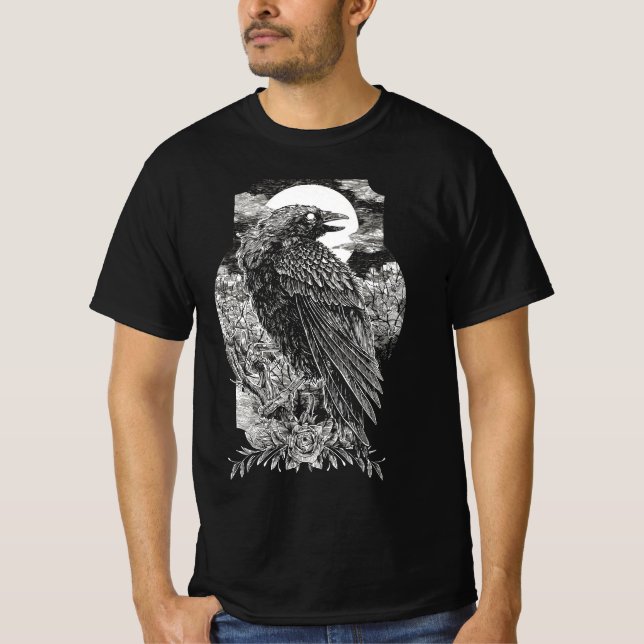 Camiseta Corvo Místico Sombrio (Frente)