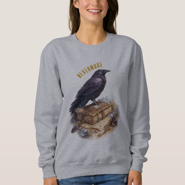 Camiseta Corvo Nunca Mais Corvo Místico Unisex (Frente)