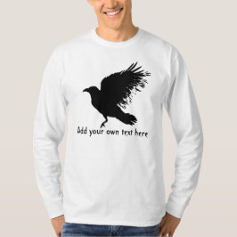 Camiseta Corvo - pássaro preto