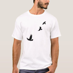 Camiseta Corvo & presente comum de Grackles Birdlovers