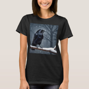 Camiseta Corvo Preto Pássaro Preto