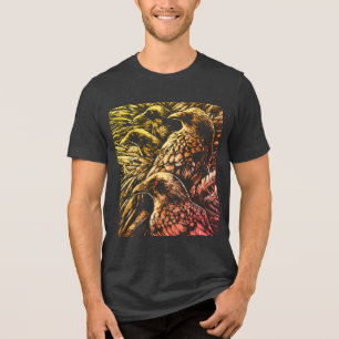 Camiseta Corvos de Olhos Vermelhos – Vida Selvagem Gótica M