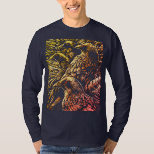 Camiseta Corvos de Olhos Vermelhos – Vida Selvagem Gótica M