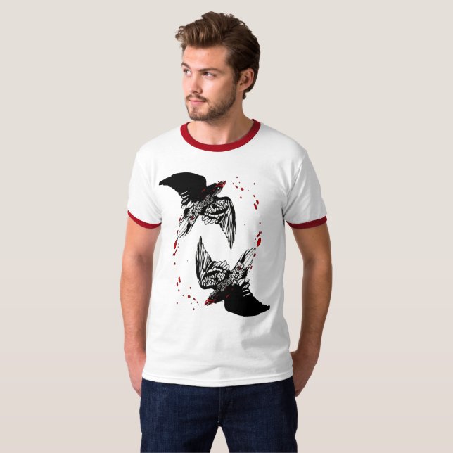 Camiseta Corvos do sangue (Frente Completa)