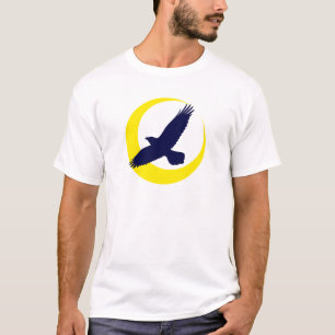 Camiseta Corvos lua meia-lua raven crescent moon