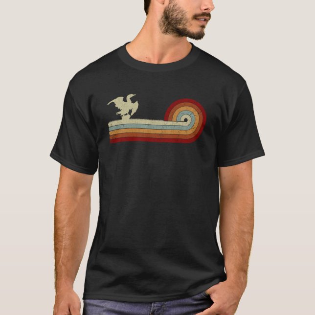 Camiseta Corvos-marinhos Homens Mulheres Estilo Retroativo  (Frente)