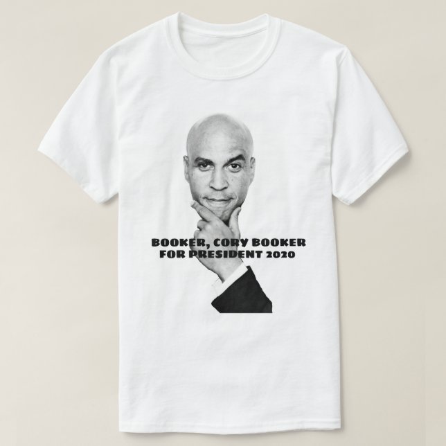 Camiseta Cory Booker para o presidente (Frente do Design)