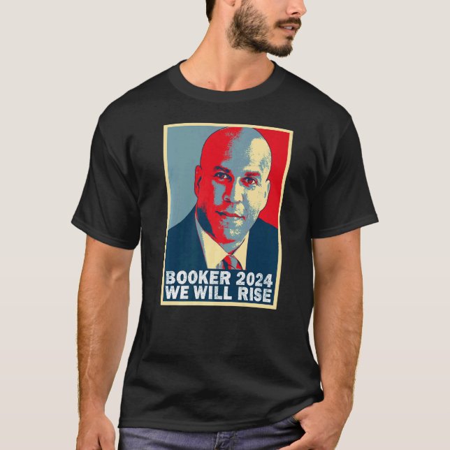 Camiseta Cory Booker Vamos Levantar Cory Booker (Frente)