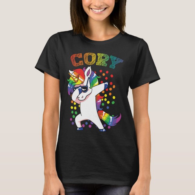Camiseta Cory Dabbing Unicorn (Frente)