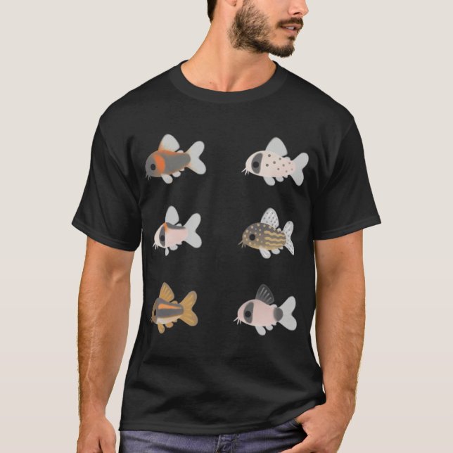 Camiseta Corydoras! - preto (Frente)