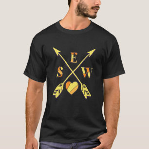 Camiseta Coser Seta Costura Colcha Quilter Patchwork Artesã