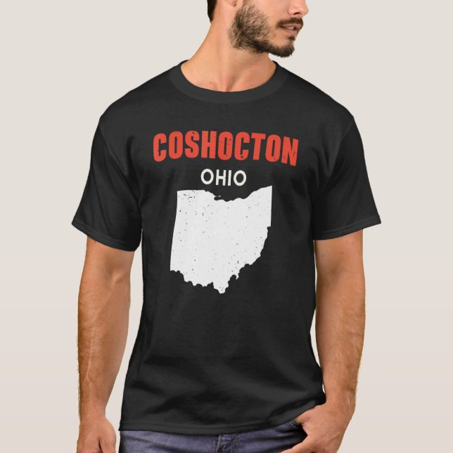 Camiseta Coshocton Ohio USA State America Travel Ohioan (Frente)