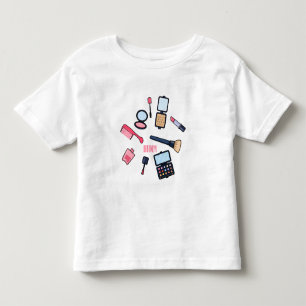 Camiseta Cosméticos / ilustração de desenho animado