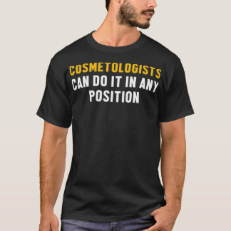 Camiseta Cosmetologi Licenciado de Posição do Formando de C