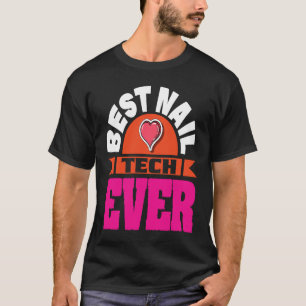 Camiseta Cosmetologista Designer de Esmalte de Unhas Manicu