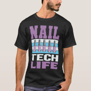 Camiseta Cosmetólogo Nail Designer Polonês Manicurist Nail
