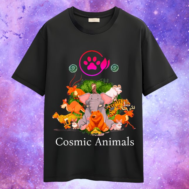 Camiseta Cosmic Animals Wild Beyond the Galaxy (Criador carregado)