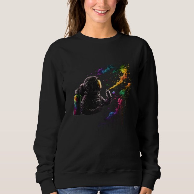 Camiseta Cosmic Canvas  Graffiti and Space fans (Frente)