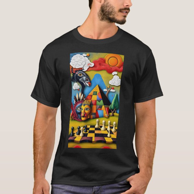 Camiseta cosmic chess (Frente)