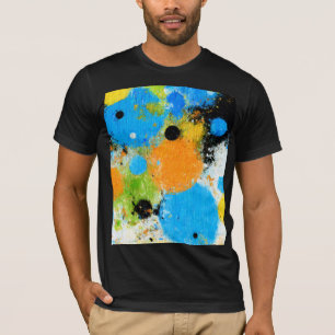 Camiseta Cosmic Chromatic Splatter: Abstract Orbit